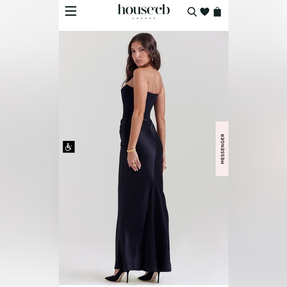 Stunning black House of CB gown. - Picture 2 of 5